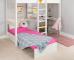 High Sleeper with Pull Out Chair Bed in Pink + Free Stompa S Flex Airflow Mattress - view 2