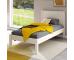 Classic Low End Single Bed in White - view 1
