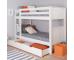 Sleepover Solution: Stompa Classic Originals White Bunk with Trundle Drawer