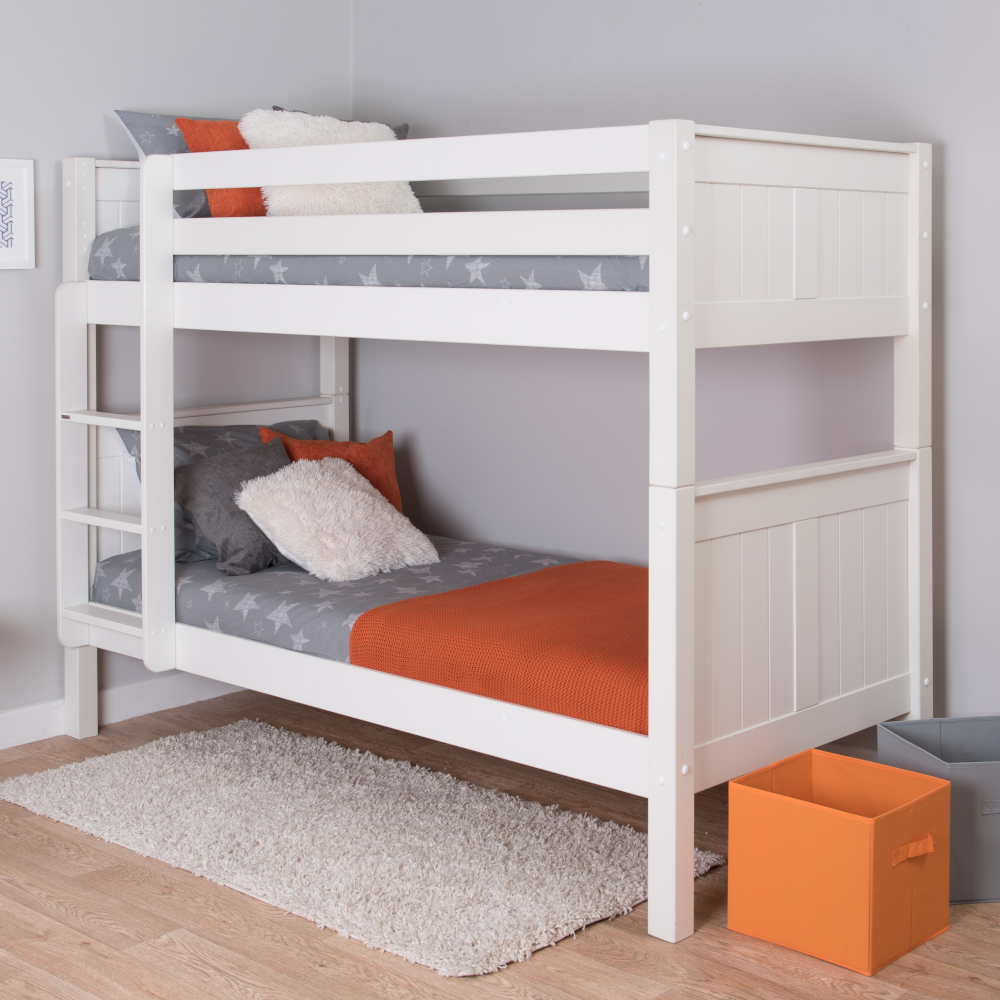 Classic Kids Bunk Bed White, Old School Bunk Beds