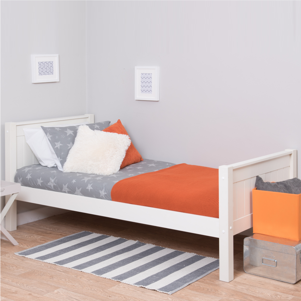 Classic Kids Single Bed White