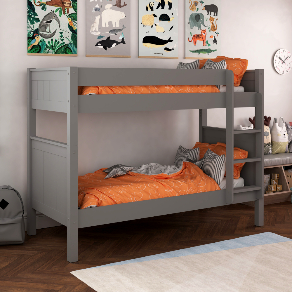 Special Price Classic Kids Bunk Bed in Grey