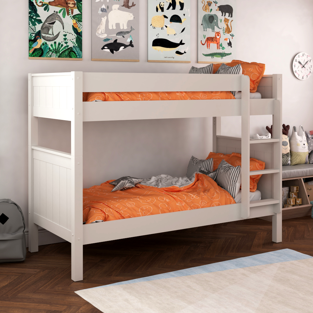 Special Price Classic Kids Bunk Bed in White