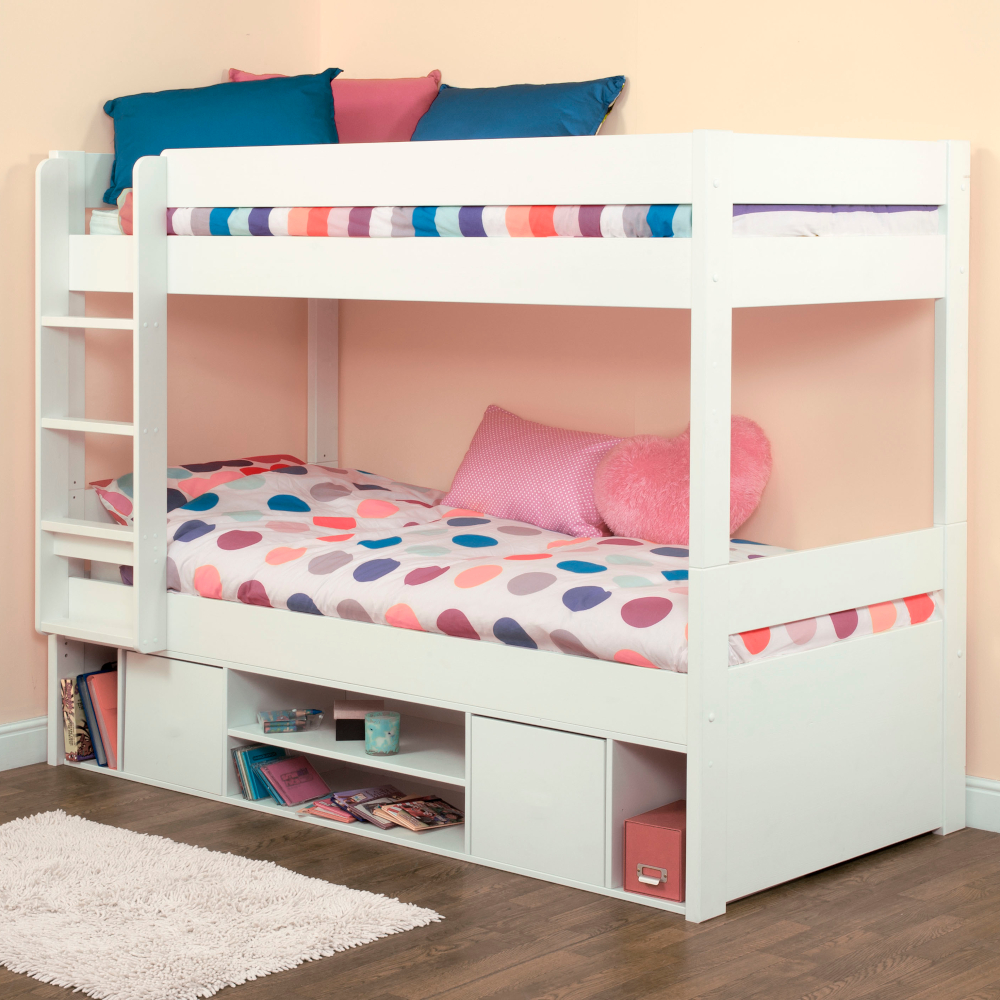 Last Year's Detachable Storage Bunk with white doors - Including   2 Free Mattresses 