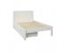 Classic Low End Small Double Bed in White with a Pair of Drawers - view 2