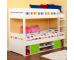 Uno Detachable Storage Bunk with Lime Doors - view 2
