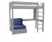 Classic Kids High Sleeper with integrated desk and shelving and pull out chair bed  UK Standard Single Size - view 2