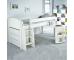 Uno S Midsleeper incl. Pull Out Desk & Chest of Drawers - White Headboards - view 1