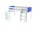 Uno S Midsleeper incl. Pull Out Desk - Blue Headboards - view 2