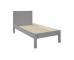 Classic Low End Single Bed in Grey - view 2