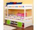 Uno Detachable Storage Bunk with Lime Doors - view 1
