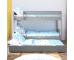 Stompa Compact Detachable Bunk Bed in Grey With Open Trundle & Trundle Mattress - view 1