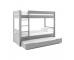 Uno Detachable bunk with Trundle in Grey - view 2