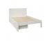 Classic Low End Double Bed in White with a Pair of Drawers - view 2