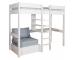 Uno 5 White High Sleeper with Pull Out Chair Bed in Grey  - view 1