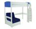 Uno S Highsleeper incl. Desk & Chair Bed in Blue - Blue Headboards - view 2