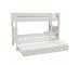 Classic Kids Bunk Bed  in White with full size trundle bed  including a free trundle mattress - view 2