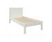 Classic Low End Single Bed in White - view 2