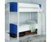 Uno S Detachable  Bunk with Blue Headboards  - view 1