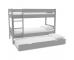 Stompa Compact Detachable Bunk Bed in Grey With Open Trundle & Trundle Mattress - view 2