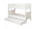 Detailed Look: Stompa Classic Originals White Bunk Bed with Trundle and Mattress