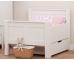 Classic Kids Starter Bed White + single drawer + foam Mattress - view 2