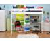 Uno High Sleeper White Frame with Desk/Shelving  - view 2