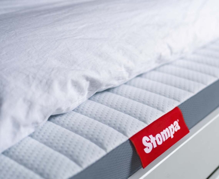 Stompa S Flex Airflow Pocket Spring Mattress on a bed
