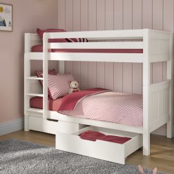 Childrens Classic Originals Bunk Bed With Two Storage Drawers Lifestyle Angled Zoomed