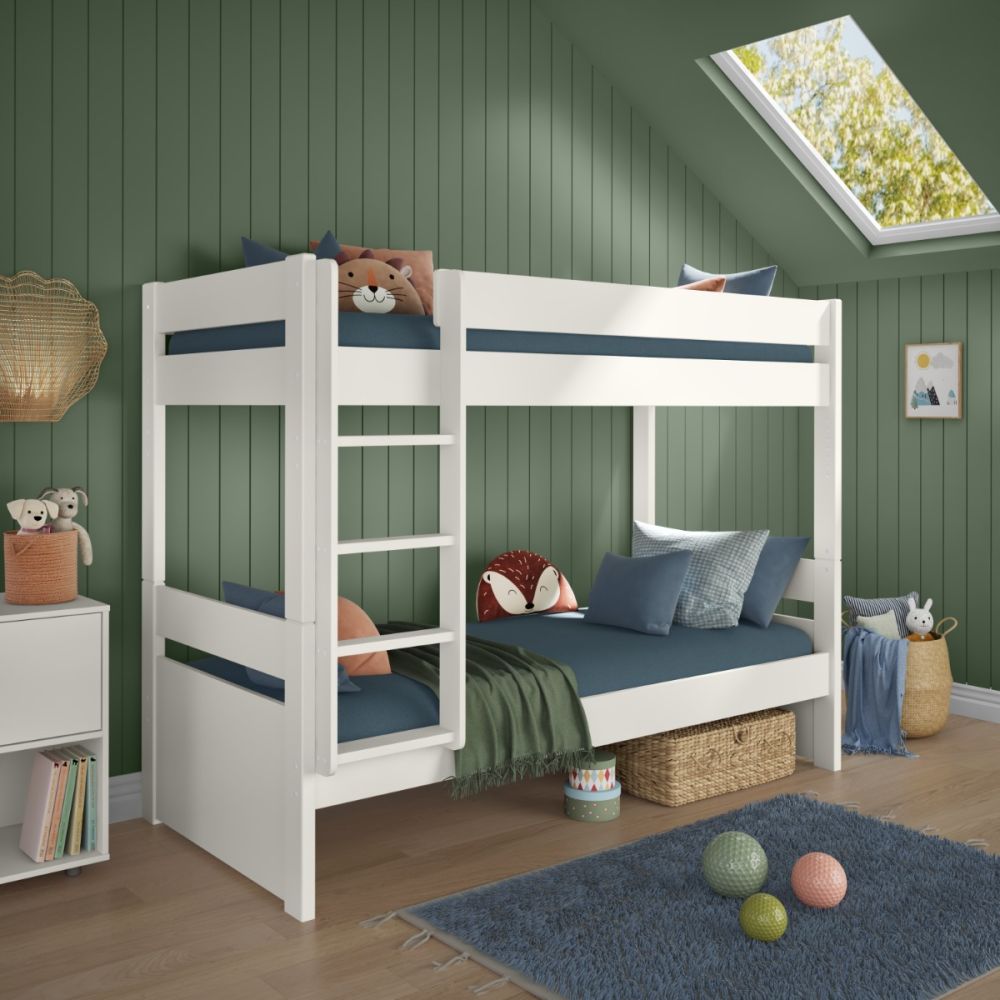 White detachable bunk beds discount