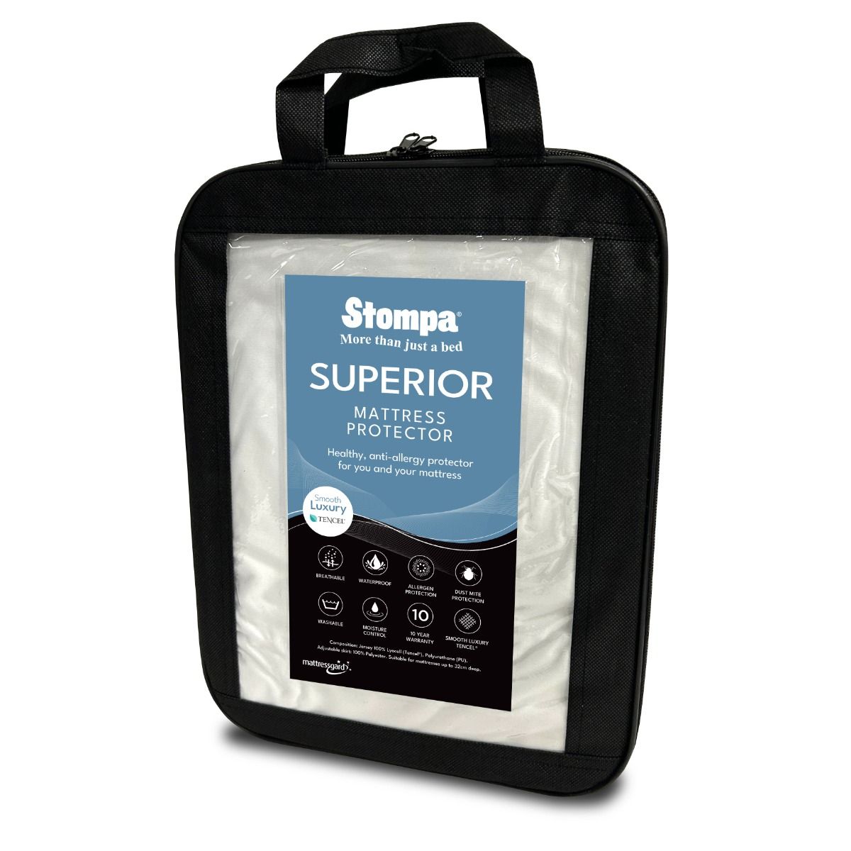 Stompa Superior Mattress Protector Single 90x190cm Lifestyle