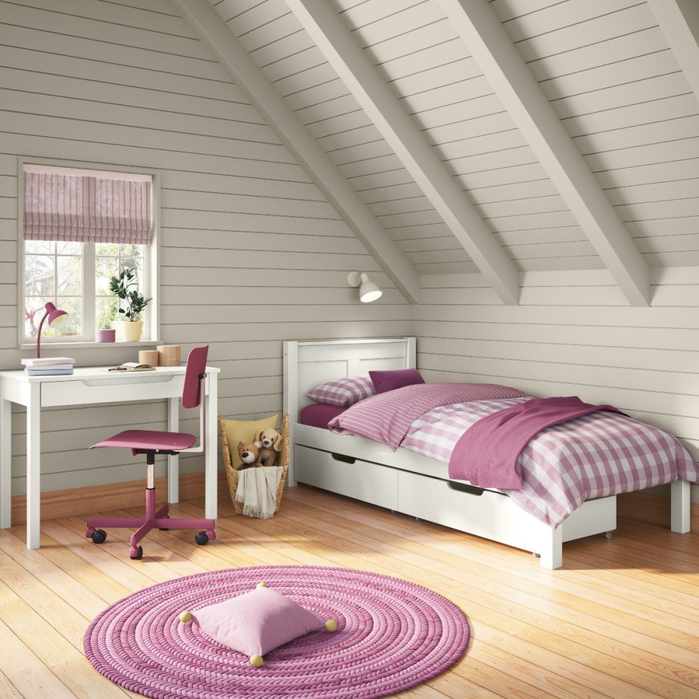 Children's bedroom furniture with storage and study space